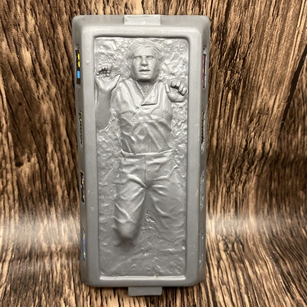 Star Wars 1996 POTF Power Force SLAVE 1 Carbonite Han Solo with All Stickers
